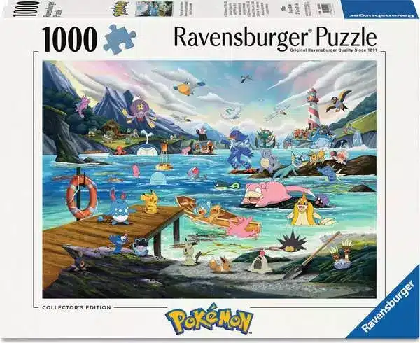 Ravensburger Puslespil – Pokémon: Vaporeon & det tempererede hav 1000 brikker