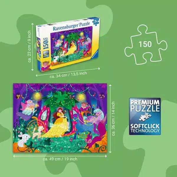 Ravensburger Børnepuslespil – Askepot: Den magiske rejse 150 brikker - Billede 4
