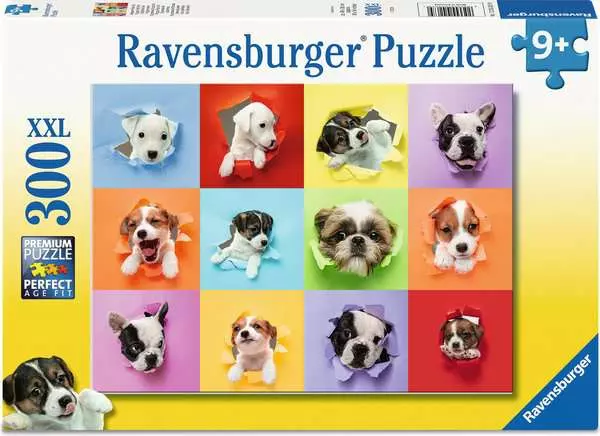 Ravensburger Børnepuslespil – Hvalpeselfie 300 brikker XXL