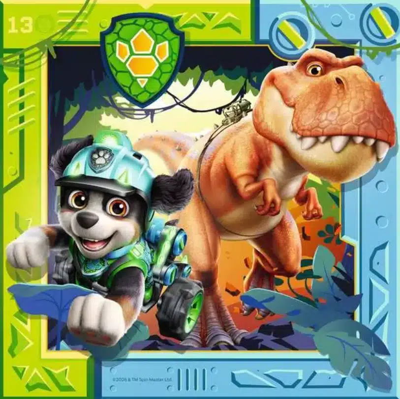 Ravensburger Børnepuslespil – Paw Patrol 3 Dino Movie 3×49 brikker - Billede 2