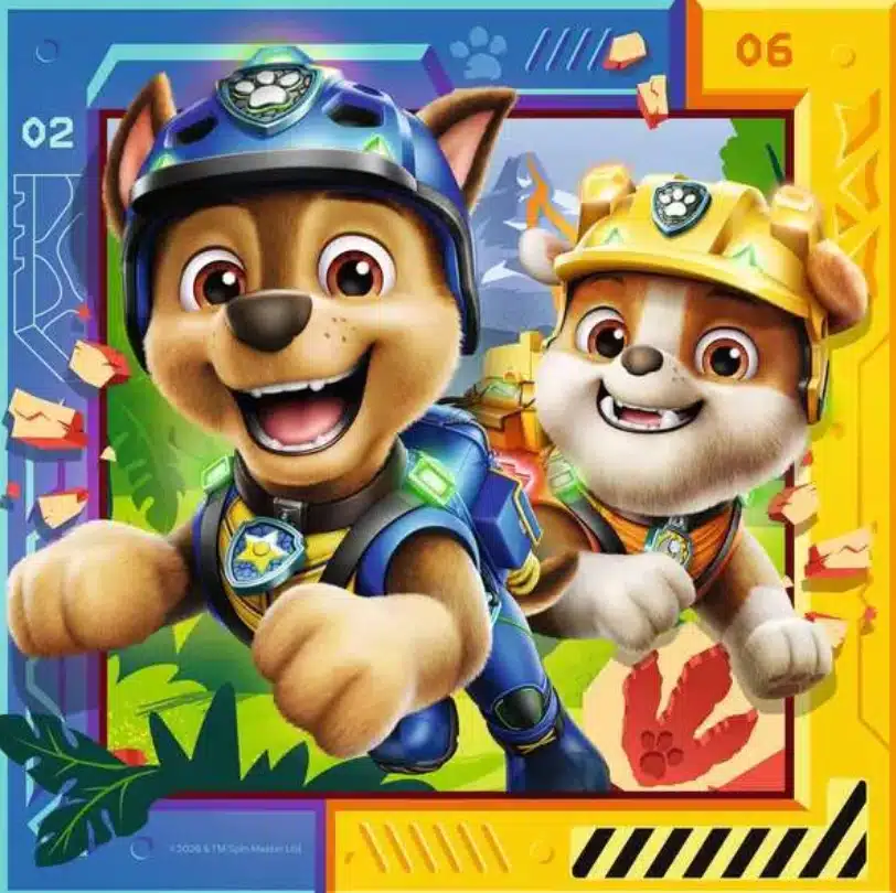 Ravensburger Børnepuslespil – Paw Patrol 3 Dino Movie 3×49 brikker - Billede 4