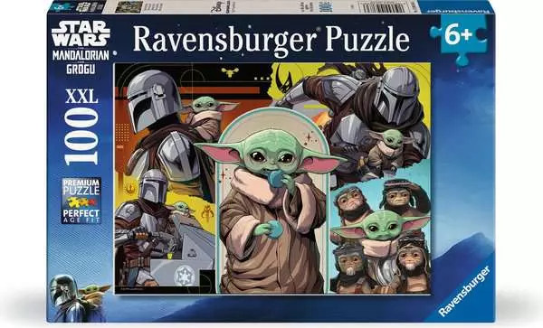 Ravensburger Børnepuslespil – The Mandalorian & Grogu 100 brikker XXL