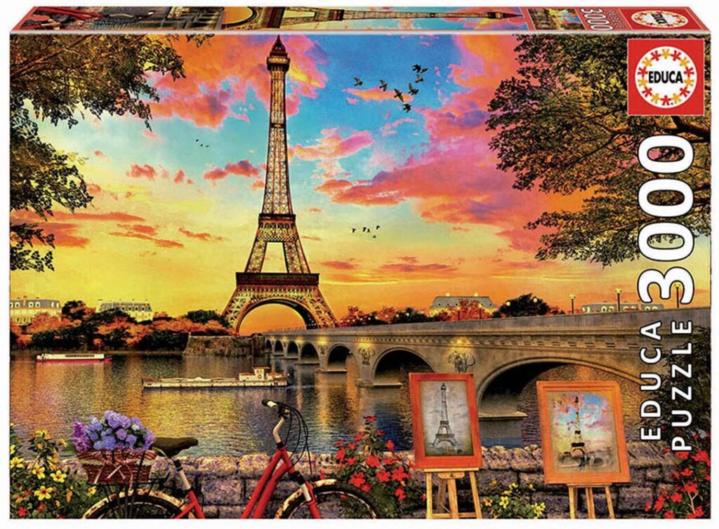 Educa Puslespil – Solnedgang i Paris 3000 Brikker