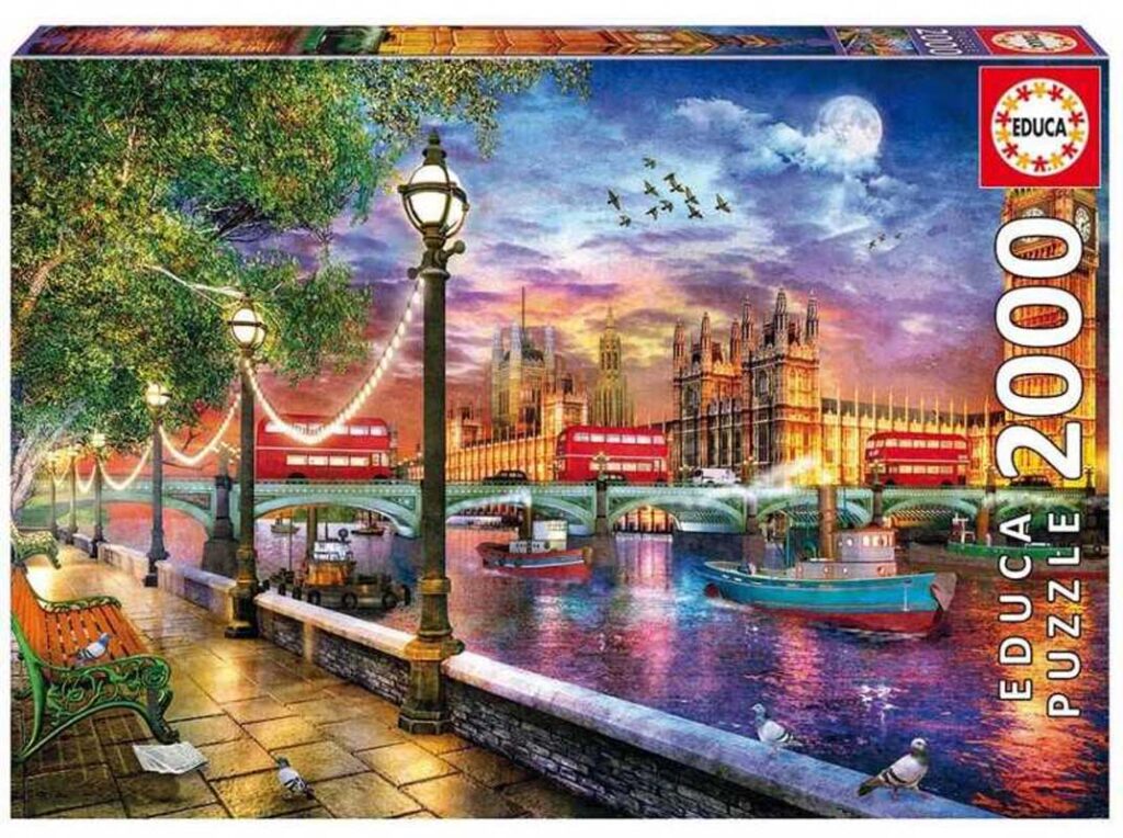 Educa Puslespil – London ved solnedgang 2000 Brikker