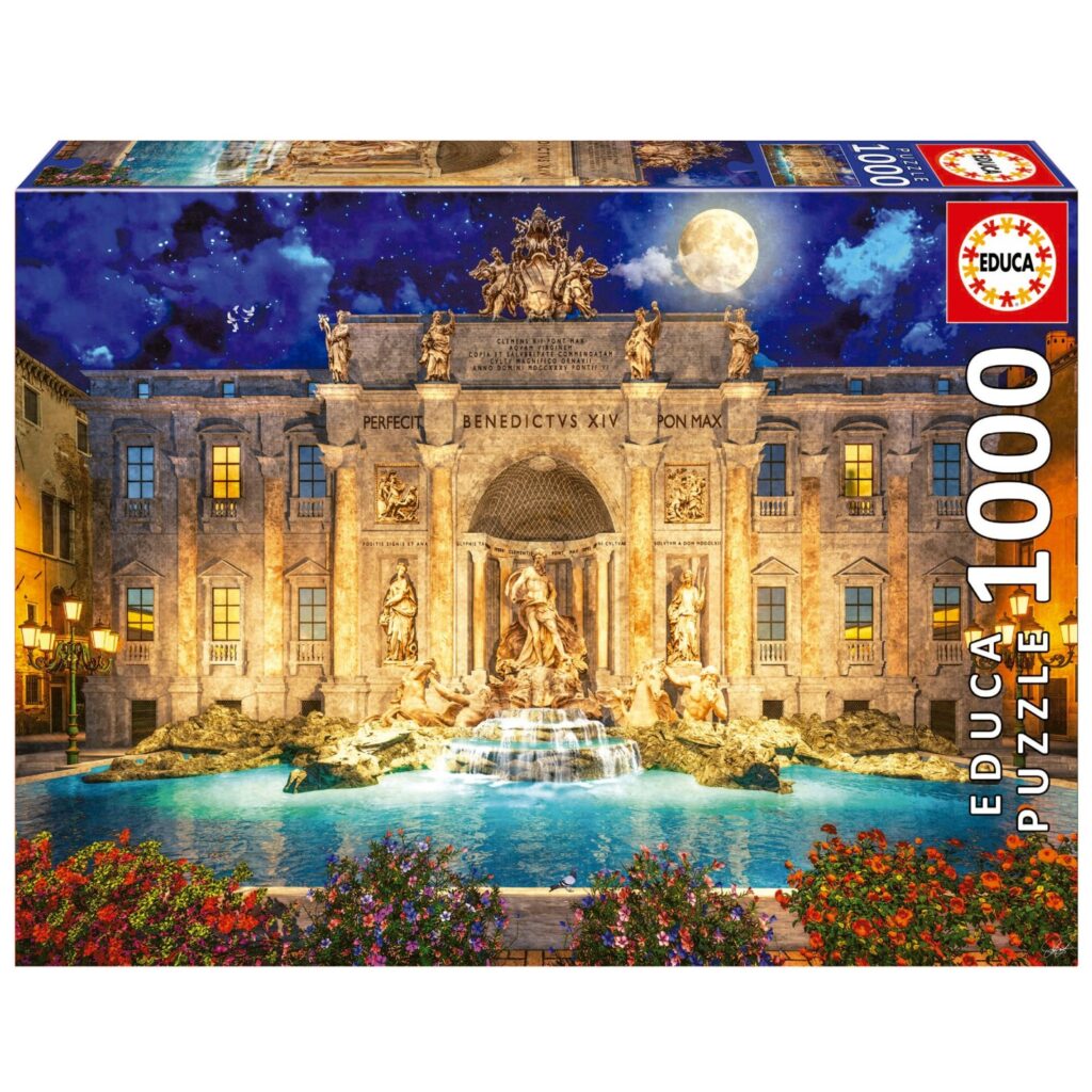 Educa Puslespil – Fontana Di Trevi i Rom 1000 brikker