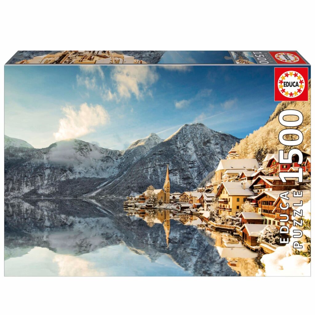 Educa Puslespil – Vinter i Hallstatt 1500 brikker