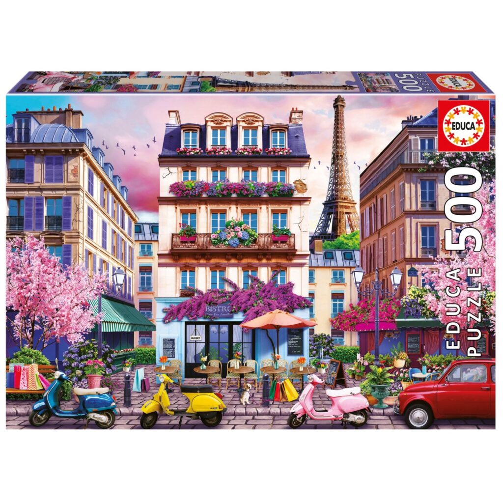 Educa Puslespil – Shoppingkvarteret i Paris 500 brikker