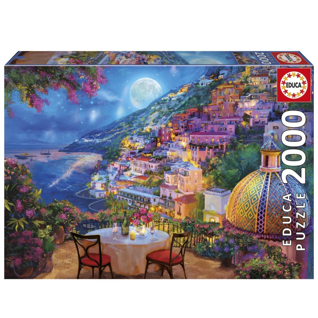 Educa Puslespil – Dateaften i Positano 2000 brikker