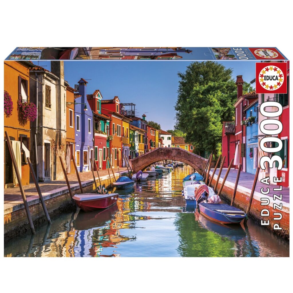 Educa Puslespil – Burano, Italien 3000 brikker