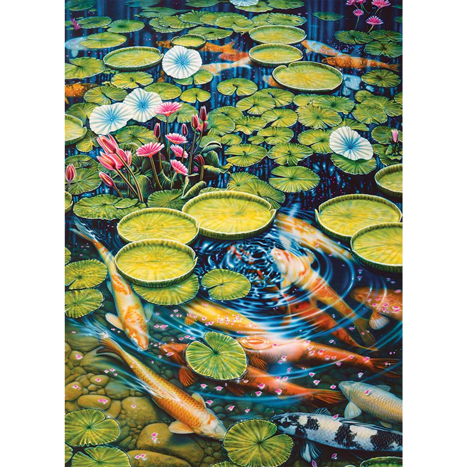 Cobble Hill Puslespil – Koi-Dam 1000 Brikker - Billede 2