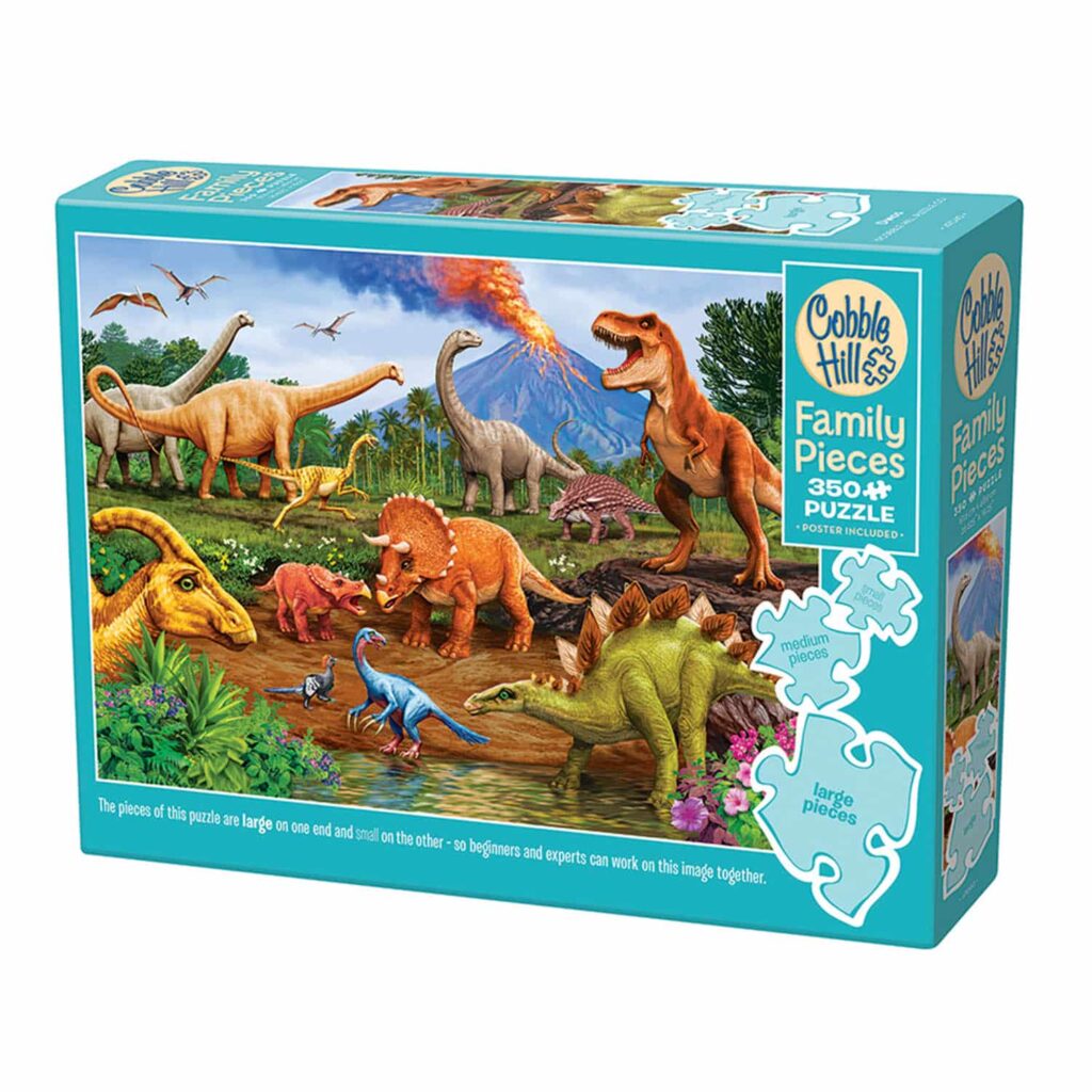 Cobble Hill Familiepuslespil – Dinosaurier 350 brikker