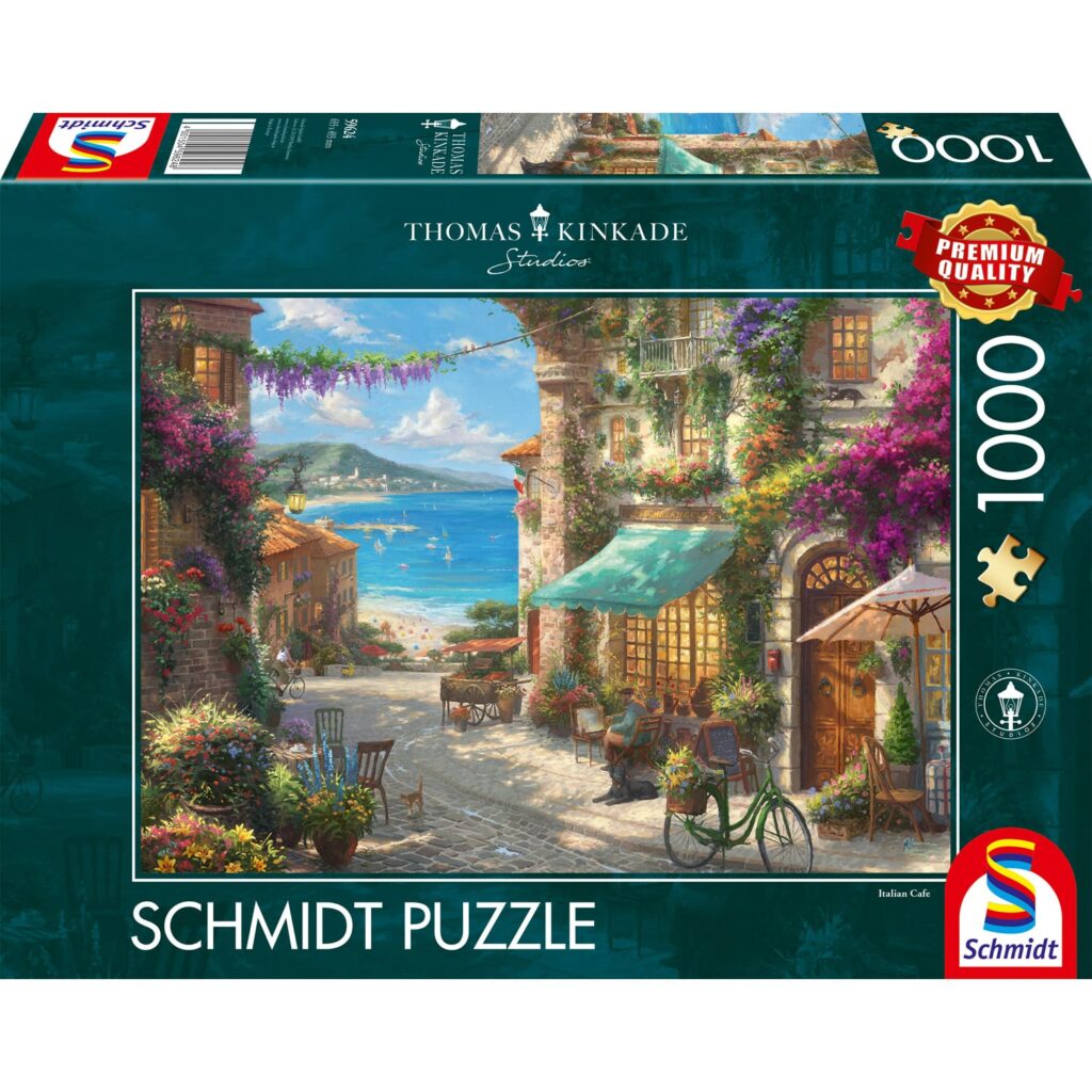 Schmidt Puslespil – Café ved Italienske Rivieren 1000 brikker