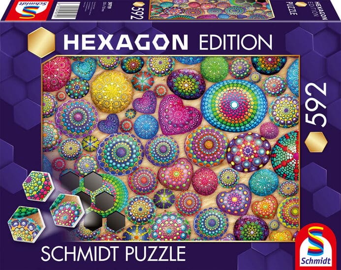 Schmidt Hexagon Puslespil – Mandalasten 592 brikker