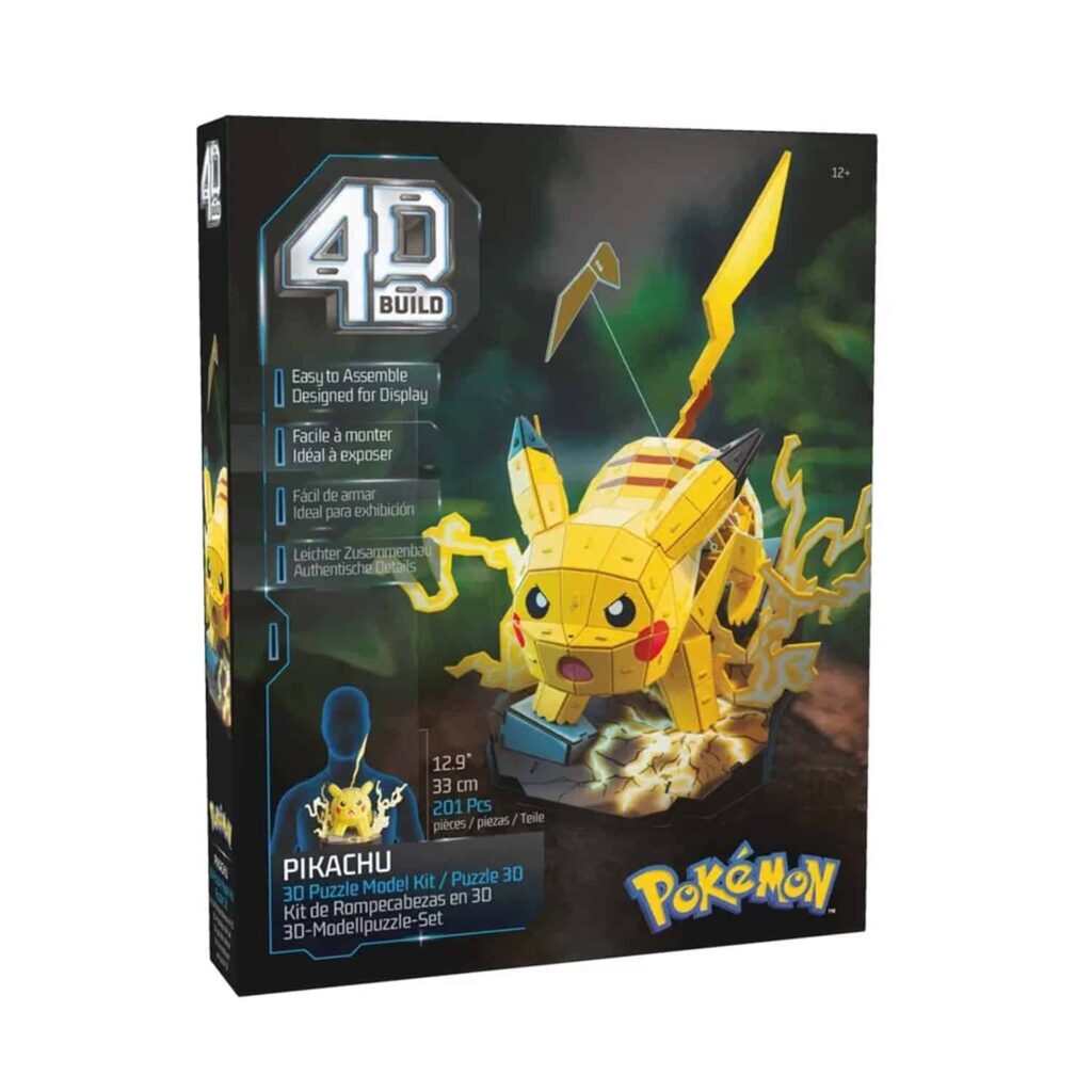 4D Build 3D-Puslespil – Pokémon: Pikachu 33 cm – 201 brikker
