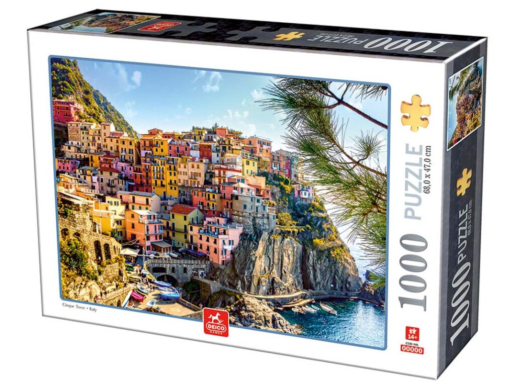 Deico Games Puslespil – Cinque Terre, Italien 1000 brikker