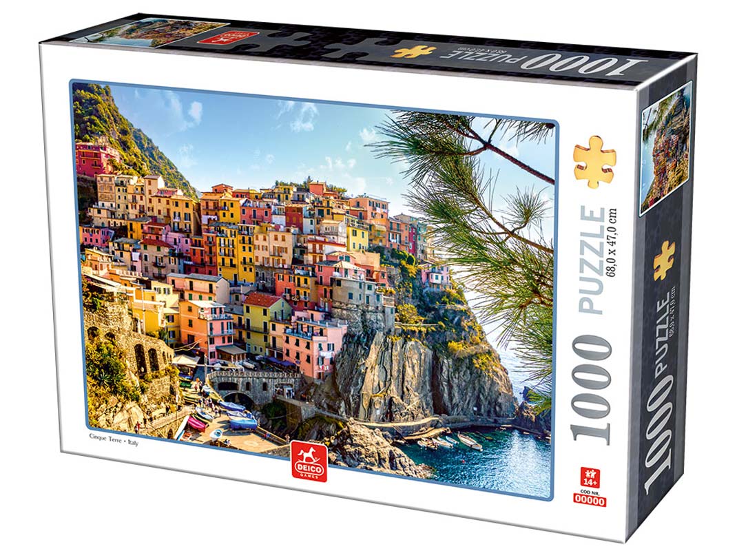 Deico Games Puslespil – Cinque Terre, Italien 1000 brikker