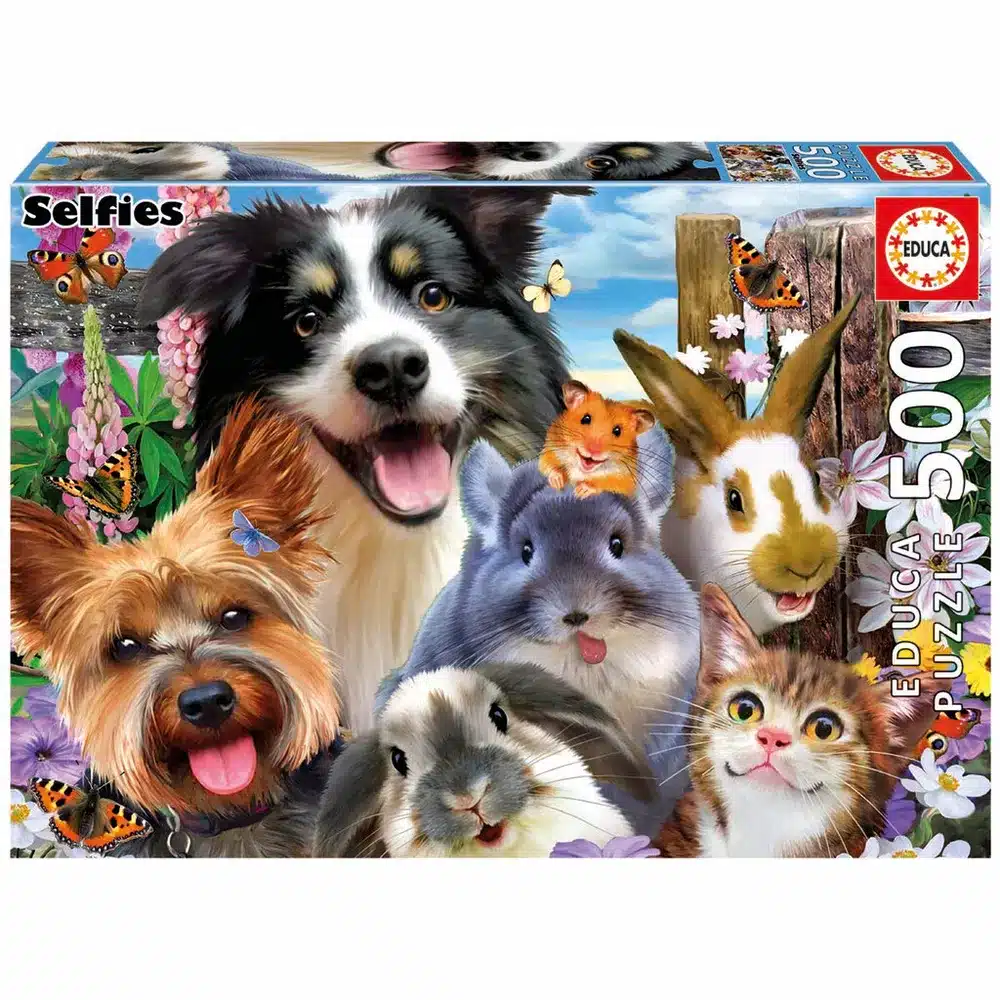 Educa Puslespil – Sjov Selfie 500 brikker