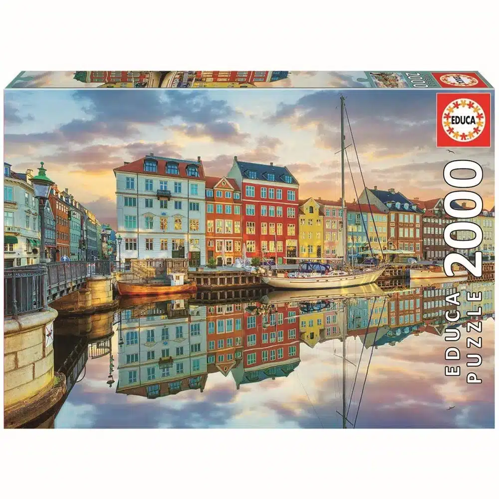 Educa Puslespil – Solnedgang i Københavns Havn 2000 brikker