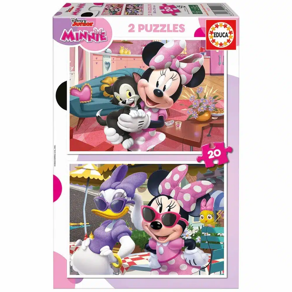 Educa Børnepuslespil – Disney: Minnie & Daisy 2×20 brikker