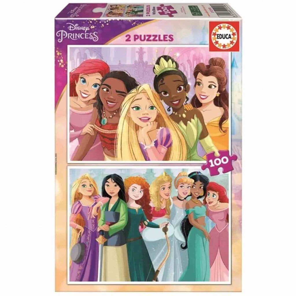 Educa Puslespil – Disney Prinsesser 2×100 brikker