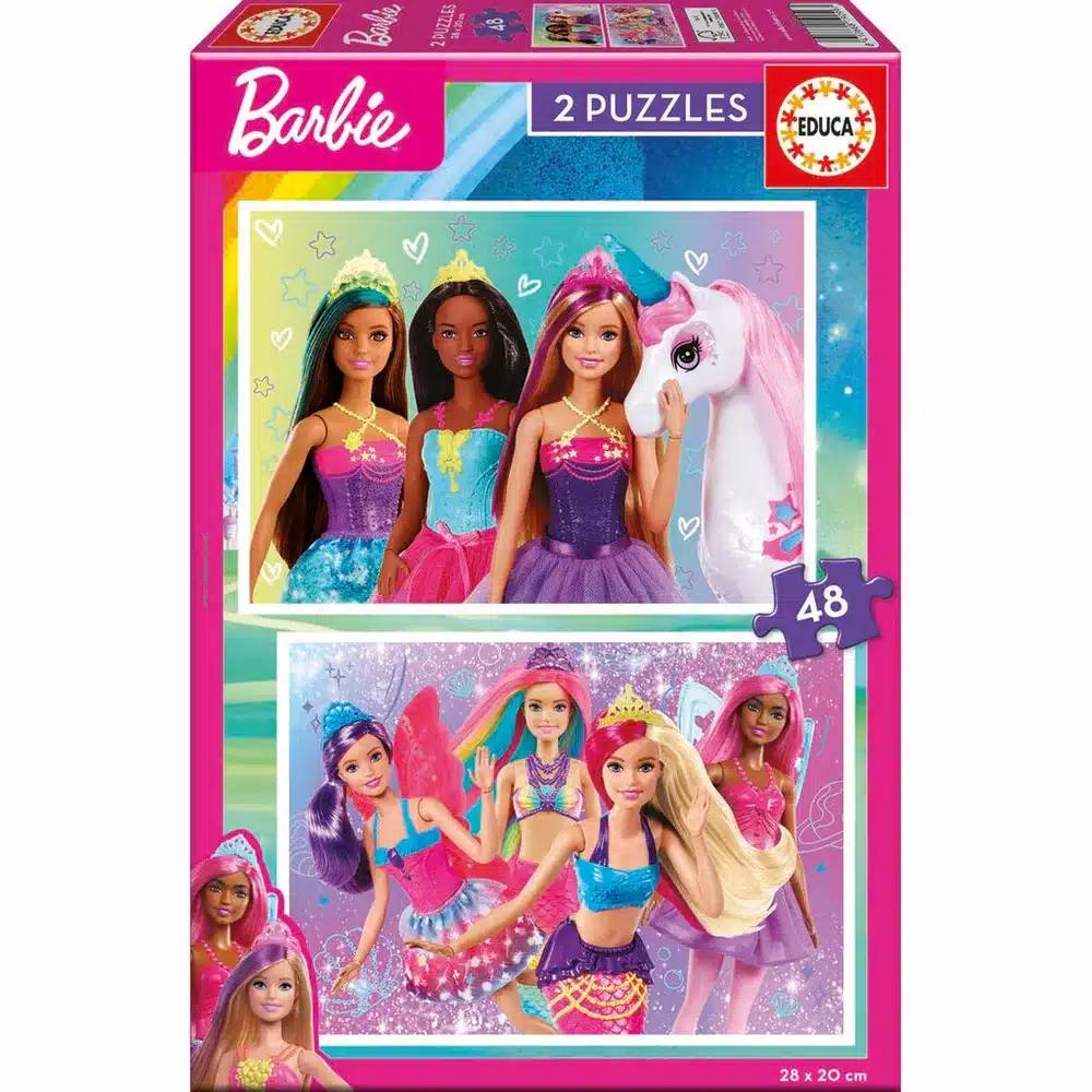 Educa Børnepuslespil – Barbie 2×48 brikker