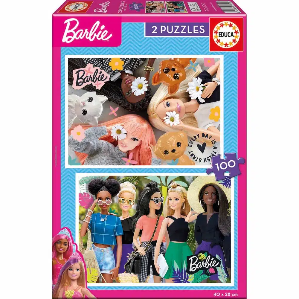 Educa Børnepuslespil – Barbie 2×100 brikker