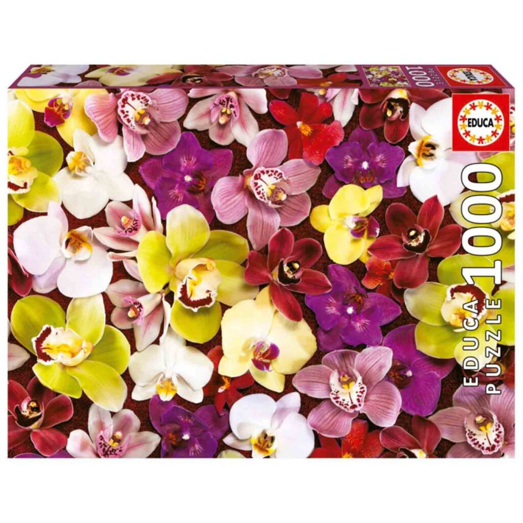 Educa Puslespil – Orkidécollage 1000 brikker