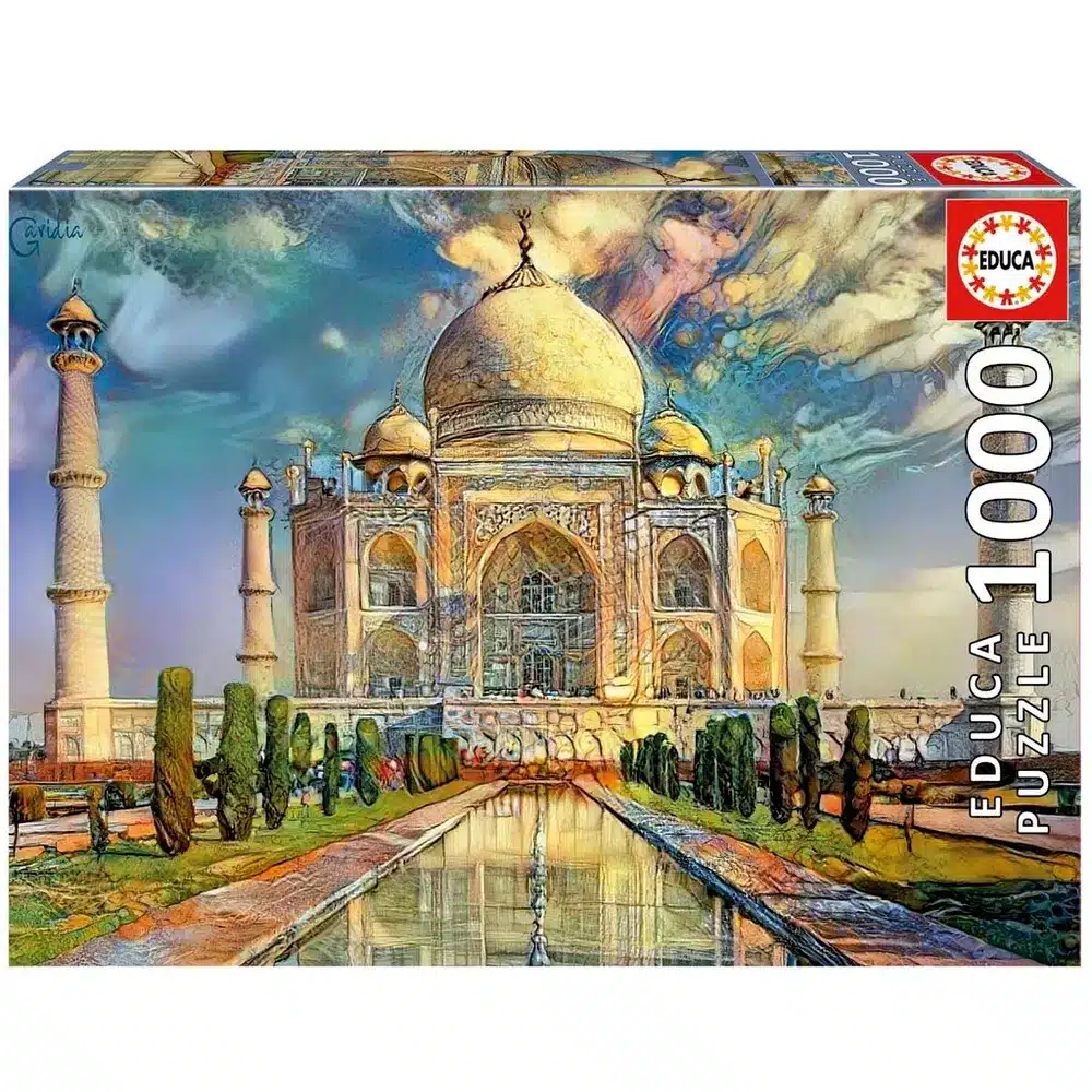 Educa Puslespil – Taj Mahal, Indien 1000 brikker