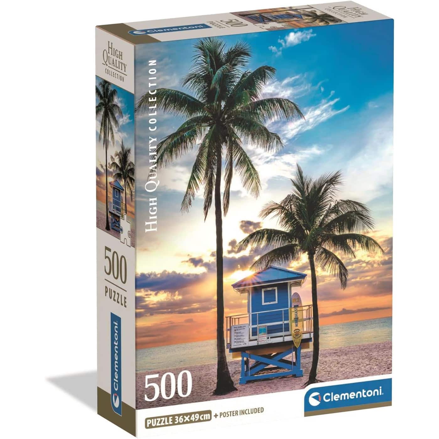 Clementoni Puslespil – Miami Beach i Florida 500 brikker