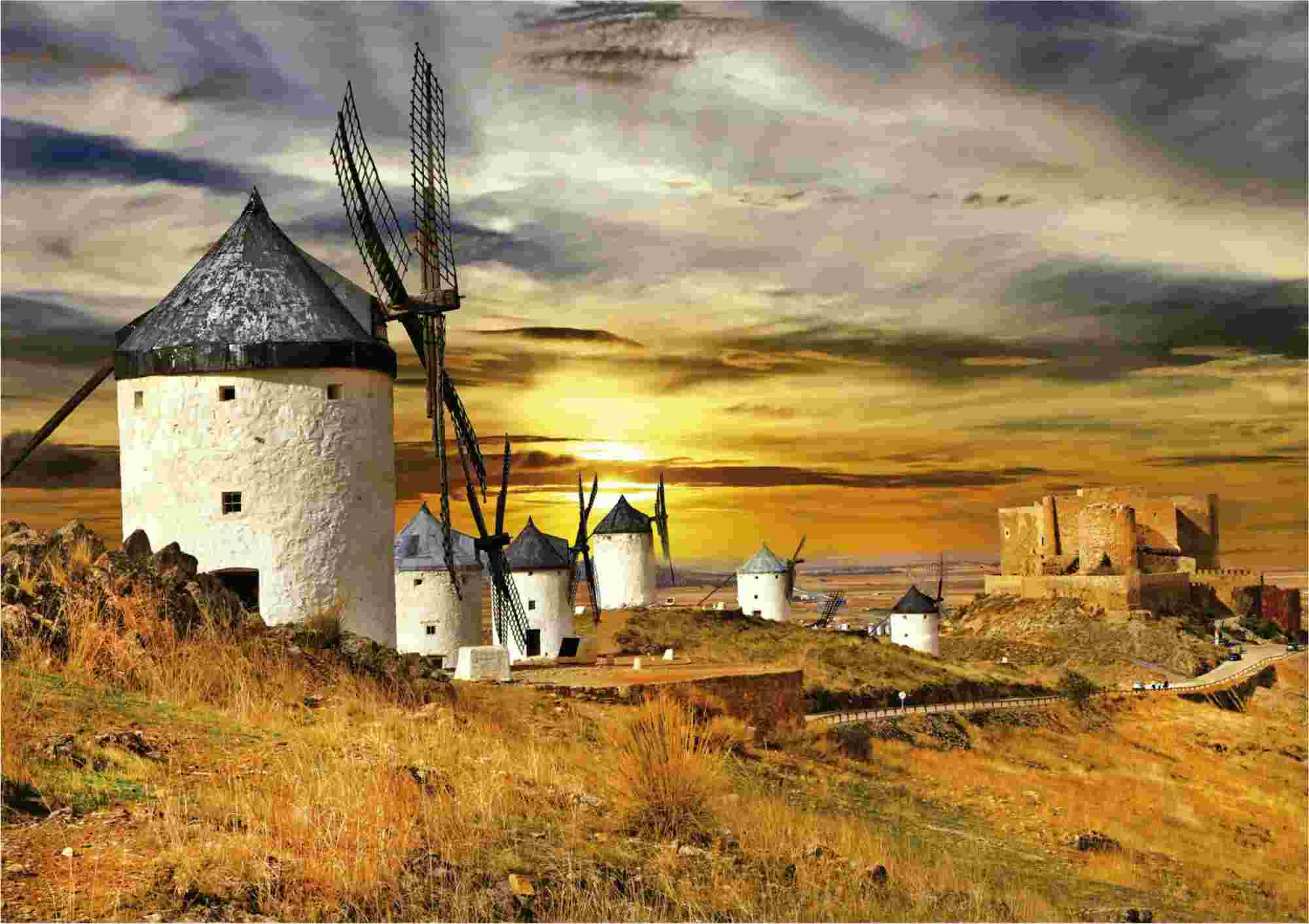 Educa Puslespil – Møller i Consuegra, Spanien 1500 brikker - Billede 2