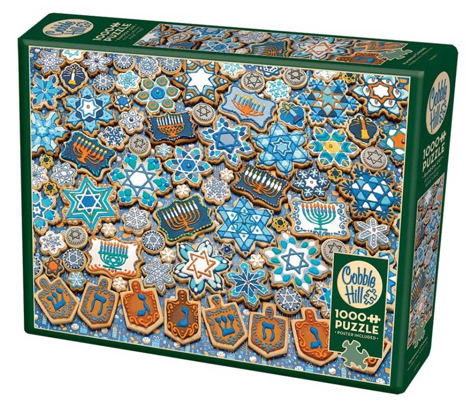 Cobble Hill Puslespil – Hanukkah småkager collage 1000 brikker