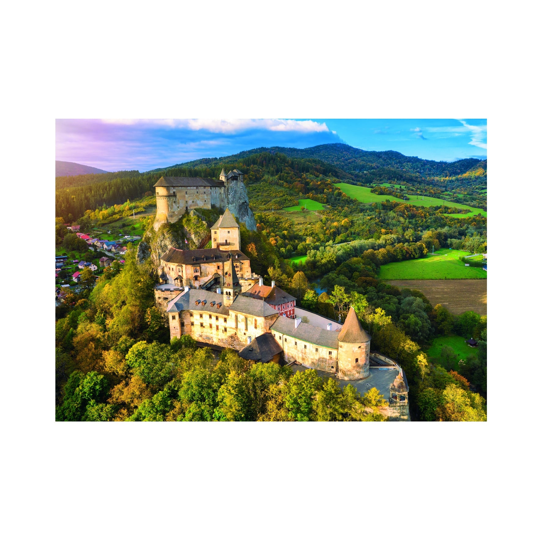 Dino Puslespil – Oravsky Castle, Slovakien 500 brikker - Billede 2