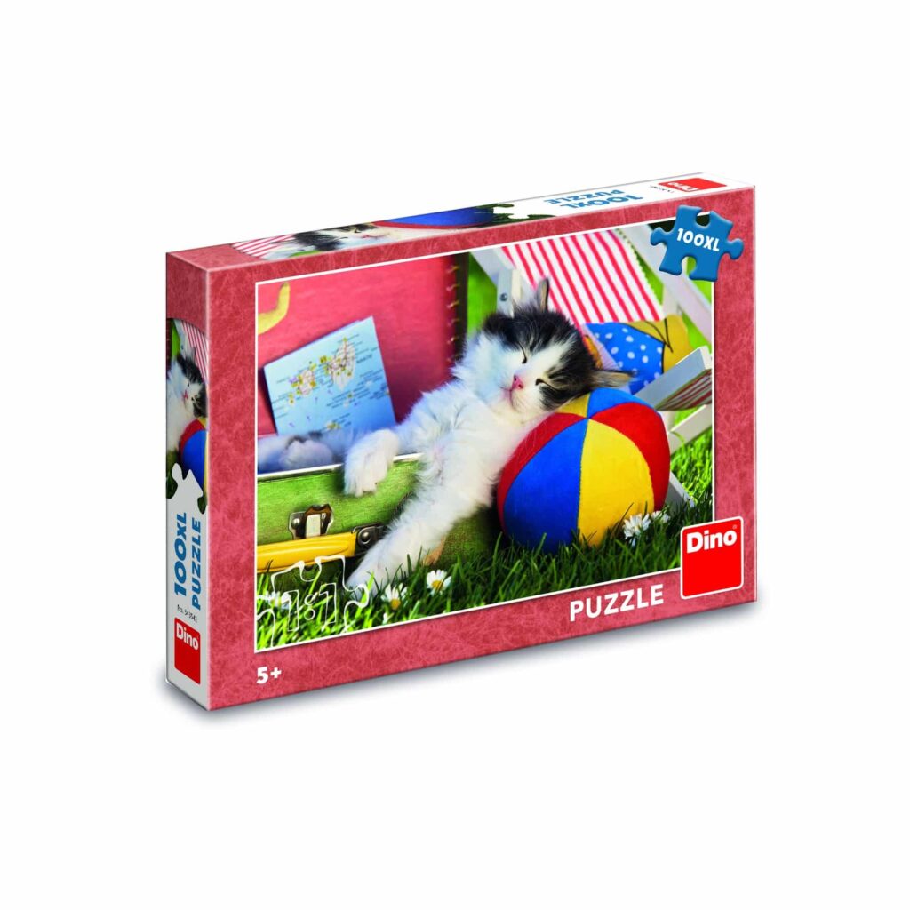 Dino Puslespil – Kattelur 100 brikker XXL