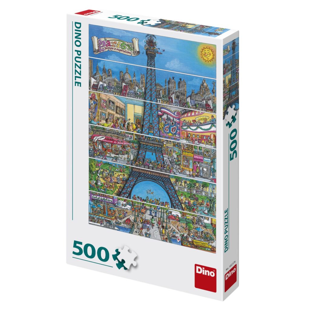 Dino Puslespil – Paris, Frankrig 500 brikker
