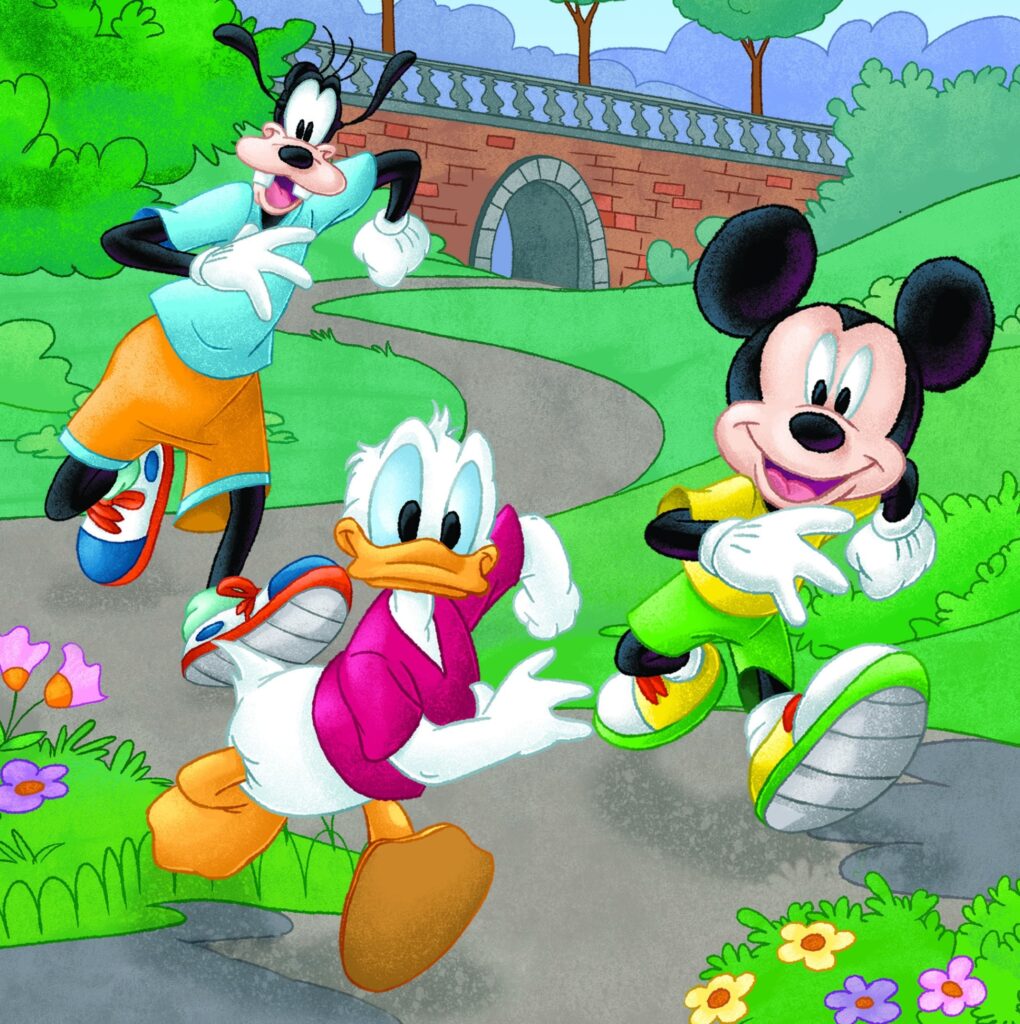 Dino 3i1 Børnepuslespil – Disney: Mickey Mouse & Venner 55 brikker
