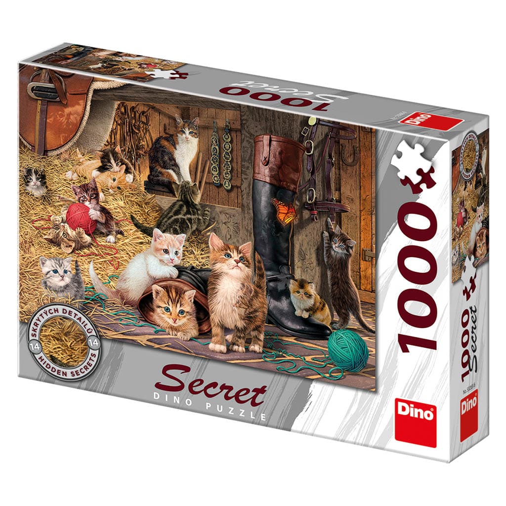 Dino Secret Puslespil – Killinger i laden 1000 brikker