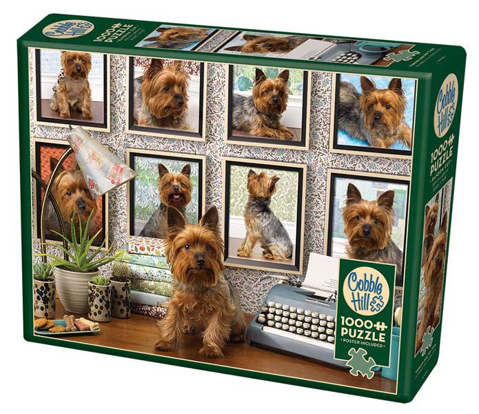 Cobble Hill Puslespil – Yorkshireterrier 1000 brikker