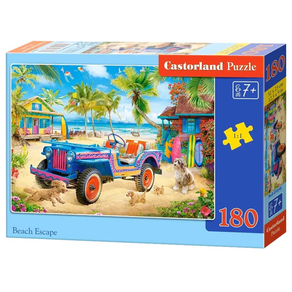 Castorland Børnepuslespil – Strandflugt 180 brikker