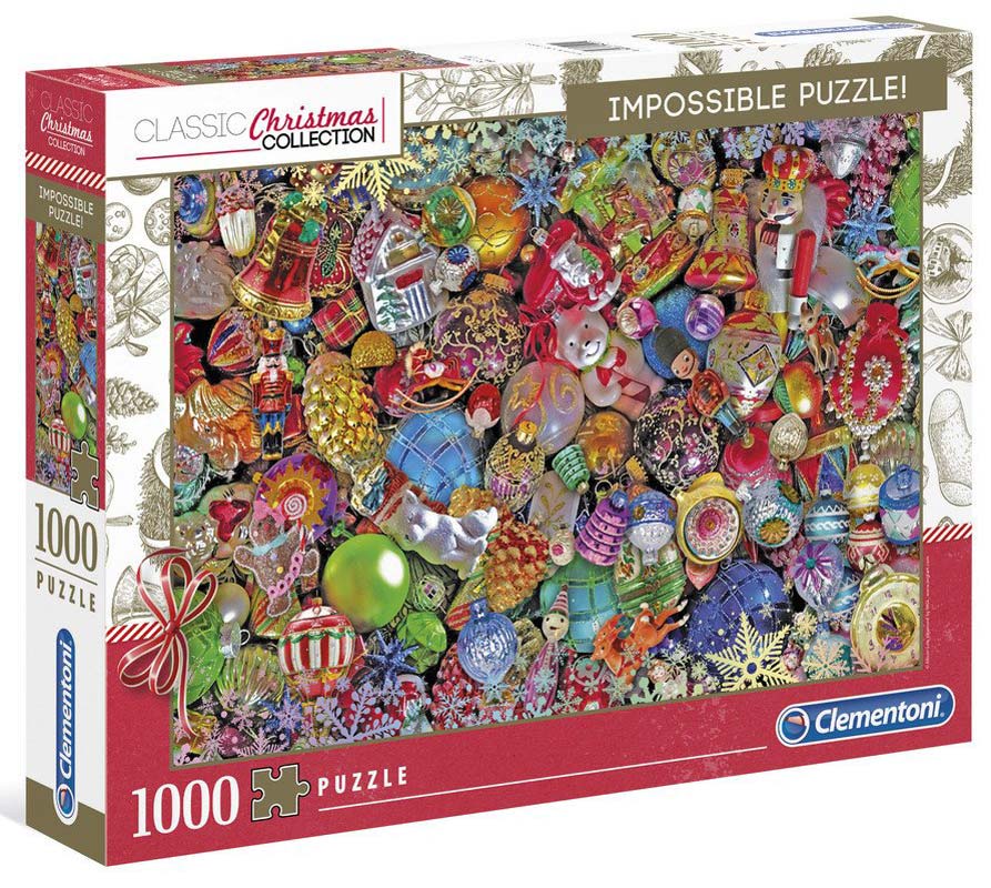 Clementoni Impossible Puslespil – Julepynt 1000 Brikker