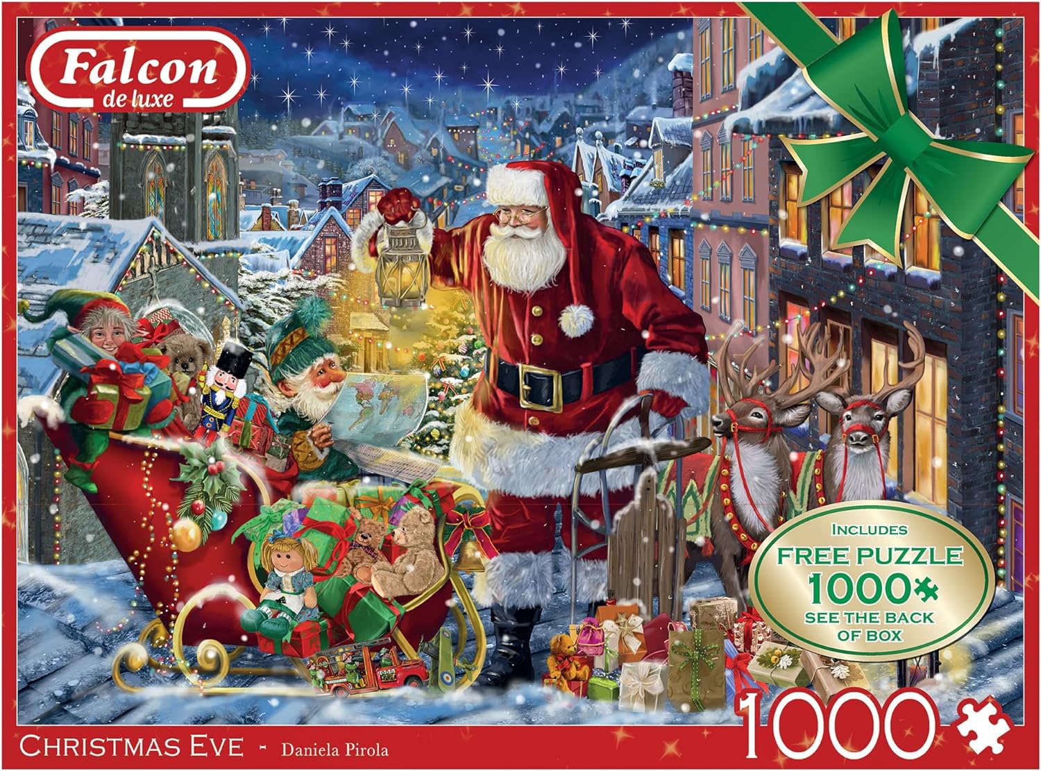 Falcon Puslespil – Juleaften 2×1000 brikker - Billede 2