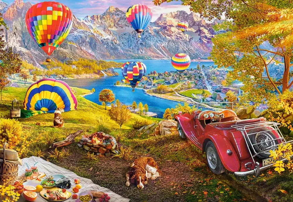 Castorland Puslespil – Varmluftsballondalen 1000 brikker - Billede 2