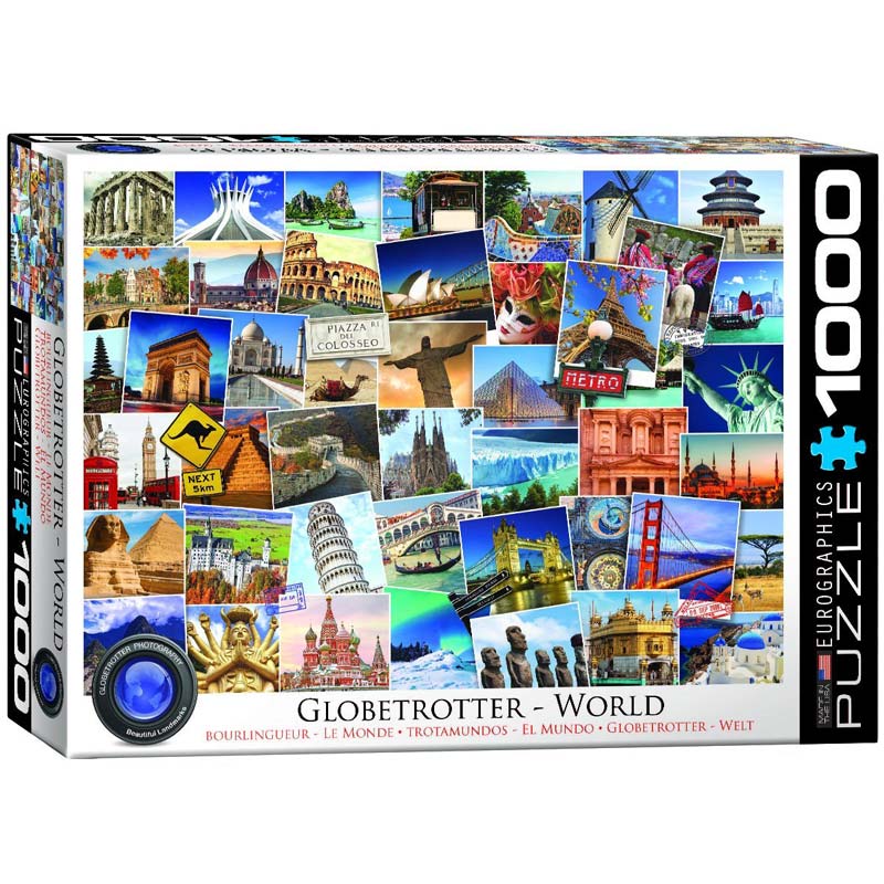 Eurographics Puslespil – Globetrotter: Verden 1000 brikker