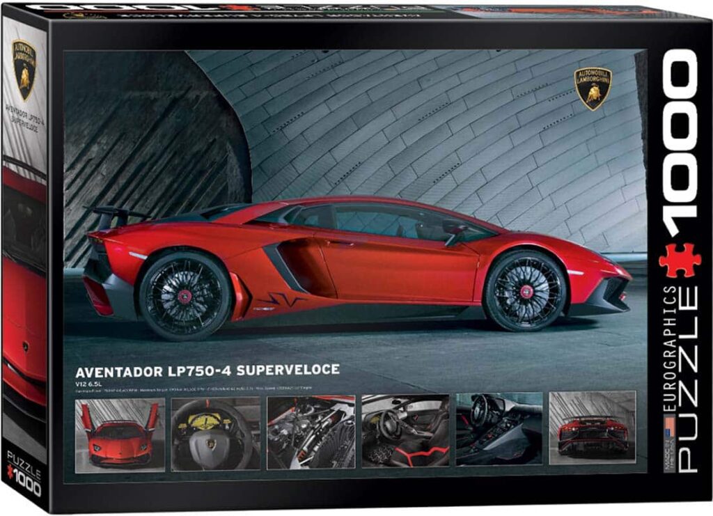 Eurographics Puslespil – Lamborghini Aventador 750-4 SV 1000 brikker