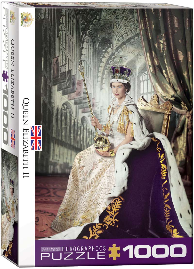 Eurographics Puslespil – Dronning Elizabeth II 1000 brikker