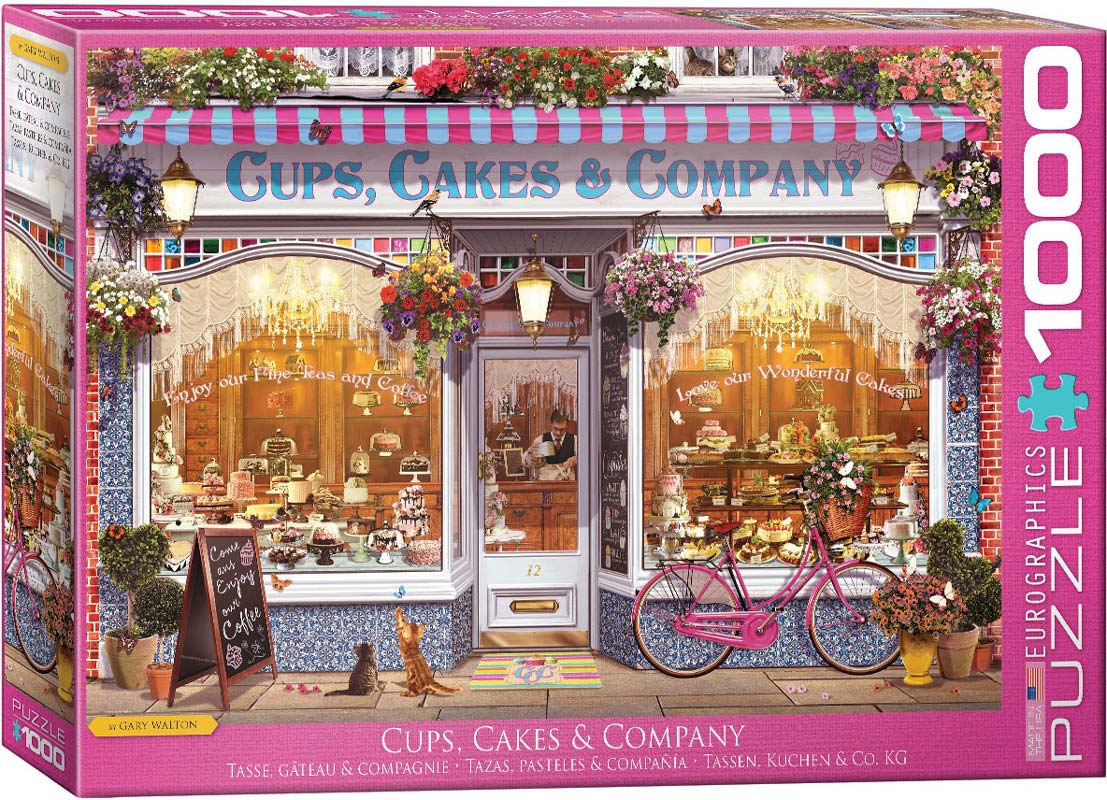 Eurographics Puslespil – Cupcakes, Kager & Co 1000 brikker