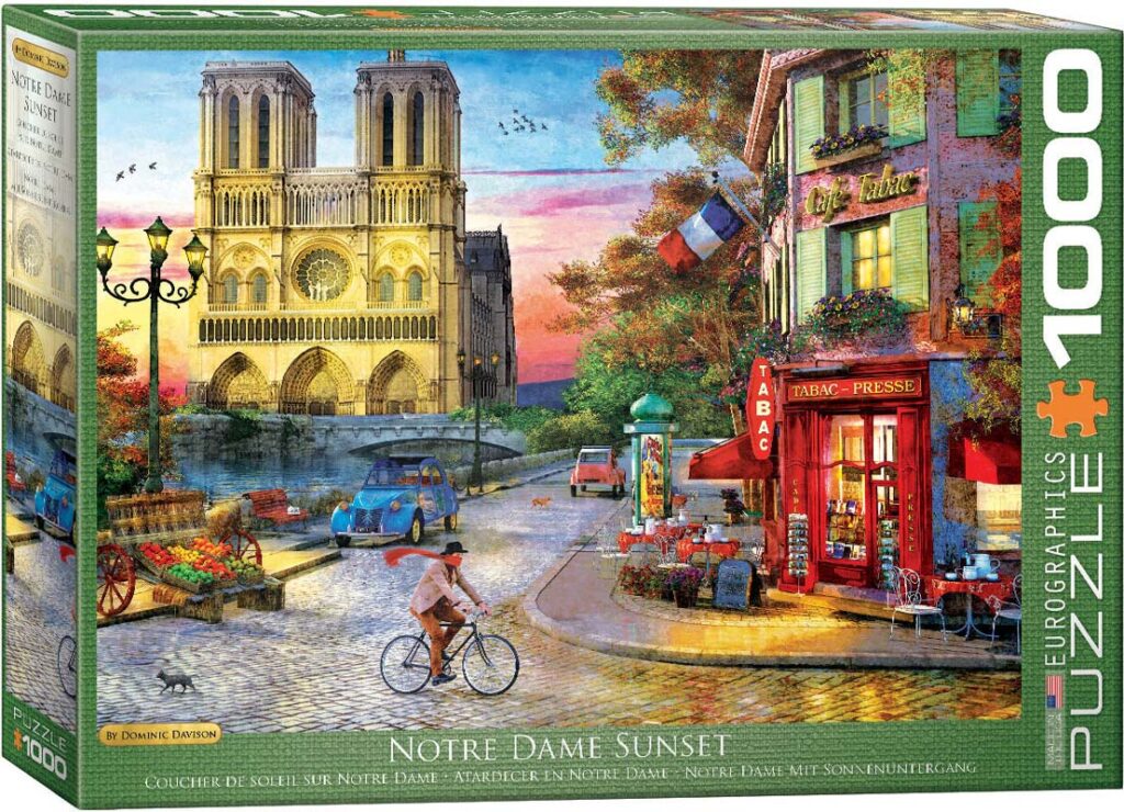 Eurographics Puslespil – Solnedgang ved Notre Dame 1000 brikker