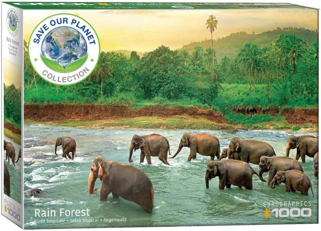 Eurographics Puslespil – Save our planet: Regnskoven 1000 brikker