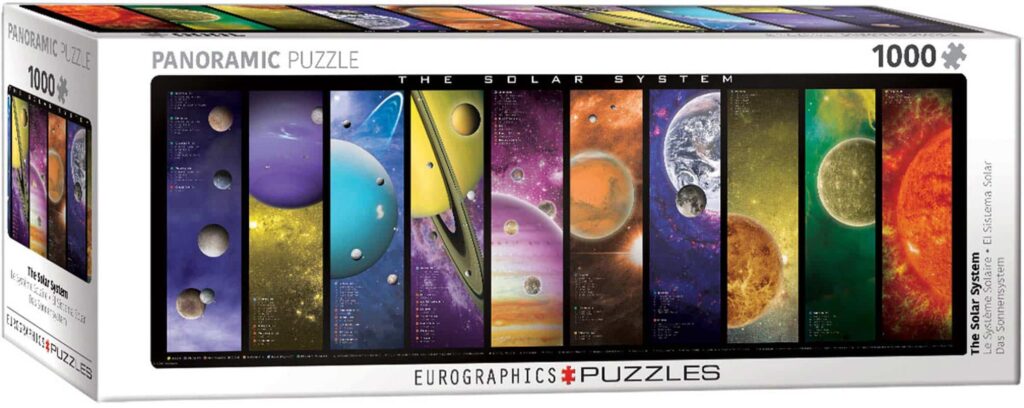 Eurographics Panoramapuslespil – Solsystemet 1000 brikker