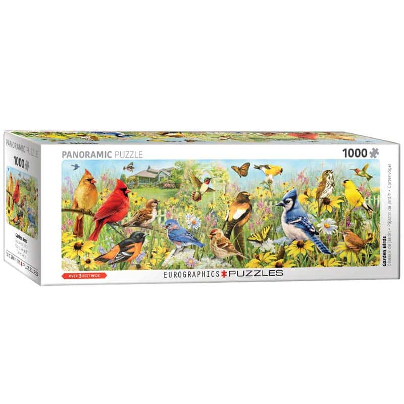 Eurographics Panoramapuslespil – Havefugle 1000 brikker