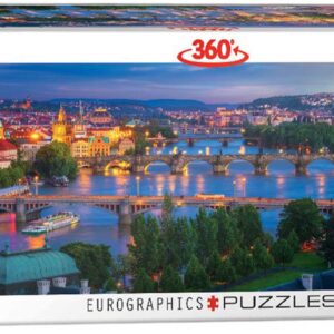 Eurographics Panoramapuslespil – Prag, Tjekkiet 1000 brikker